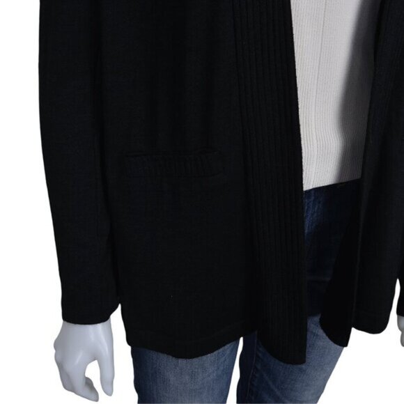 Banana Republic Luxespun Long Cardigan Black Size Small - Picture 3 of 9